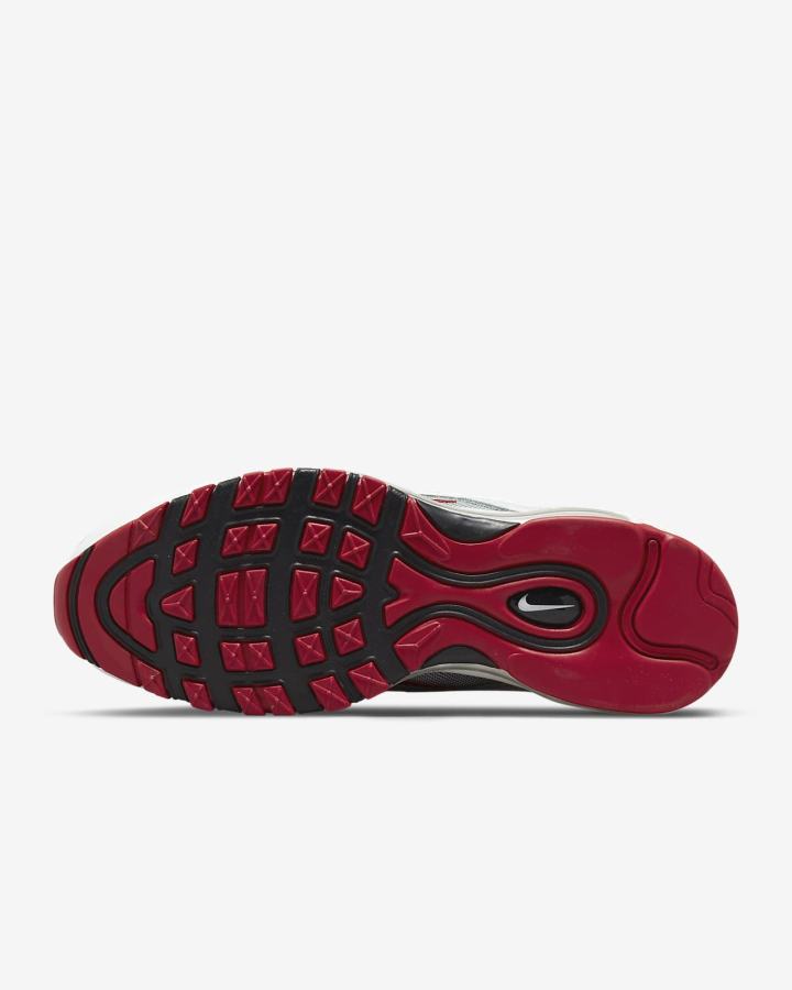 Zapatillas Nike Air Max 97 Hombre Blancas Gris Rojas | ECUYV-9123