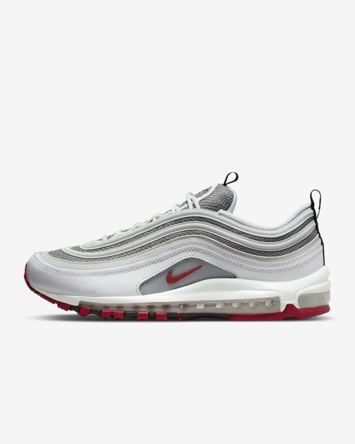Zapatillas Nike Air Max 97 Hombre Blancas Gris Rojas | ECUYV-9123
