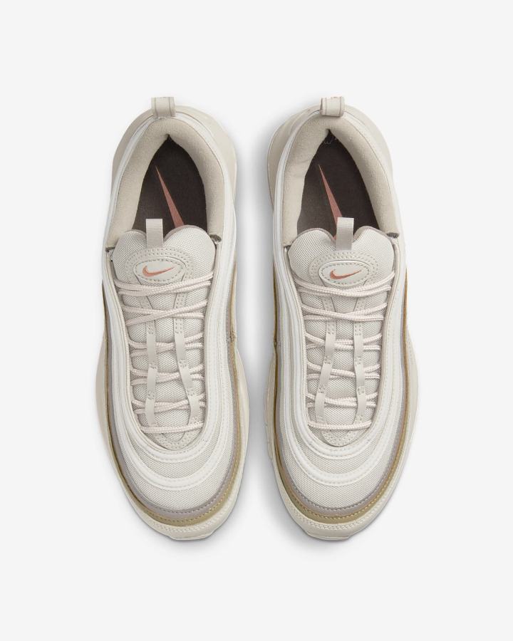 Zapatillas Nike Air Max 97 Hombre Creme Kaki Verde Oliva Gris Rojas | CMIZR-4083