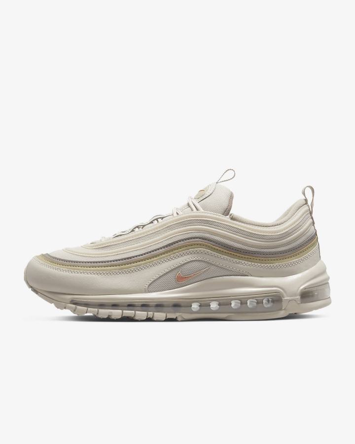 Zapatillas Nike Air Max 97 Hombre Creme Kaki Verde Oliva Gris Rojas | CMIZR-4083