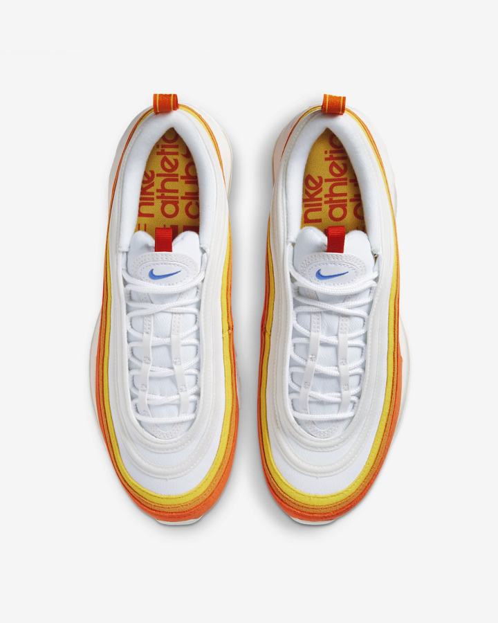 Zapatillas Nike Air Max 97 Hombre Naranjas Amarillo Oscuro Blancas | TSBGQ-7849
