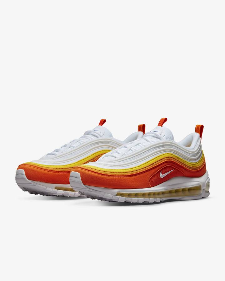 Zapatillas Nike Air Max 97 Hombre Naranjas Amarillo Oscuro Blancas | TSBGQ-7849