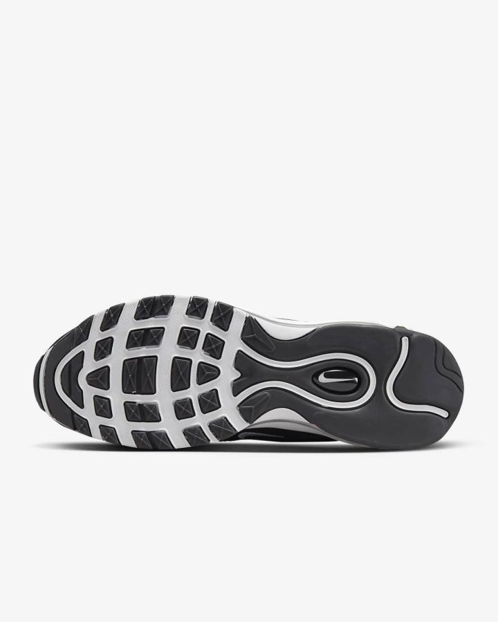 Zapatillas Nike Air Max 97 Hombre Negras Plateadas Metal Plateadas Blancas | DBNVU-9034