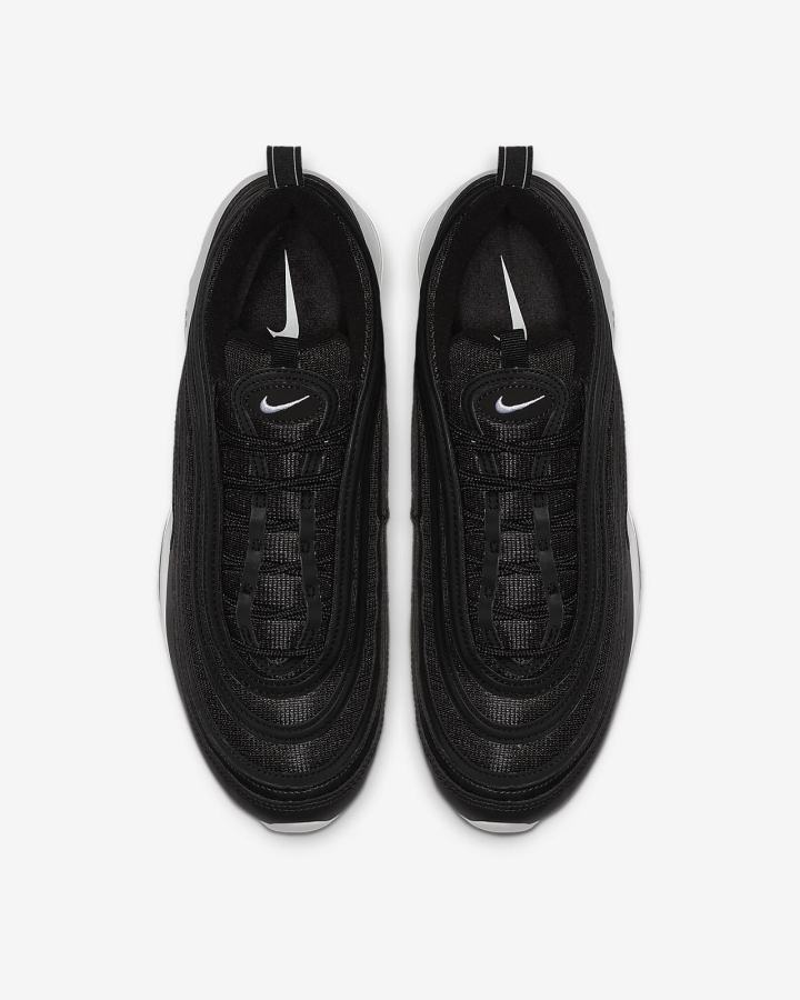 Zapatillas Nike Air Max 97 Hombre Negras Blancas | GQDSU-2587