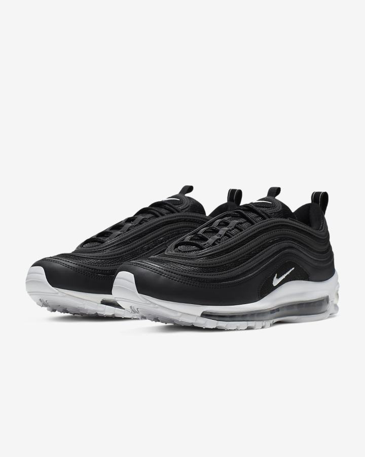 Zapatillas Nike Air Max 97 Hombre Negras Blancas | GQDSU-2587