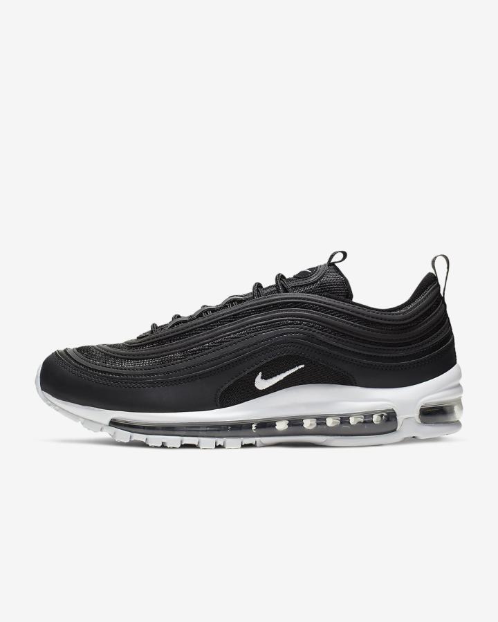 Zapatillas Nike Air Max 97 Hombre Negras Blancas | GQDSU-2587
