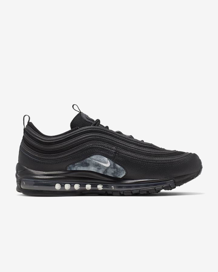 Zapatillas Nike Air Max 97 Hombre Negras Gris Oscuro Blancas | VYTMQ-6297