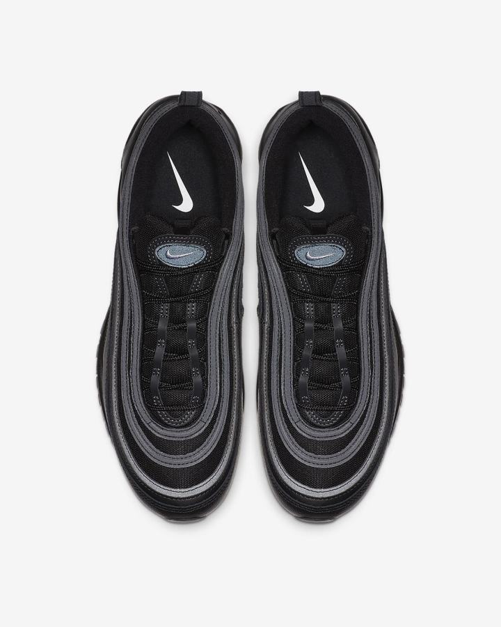 Zapatillas Nike Air Max 97 Hombre Negras Gris Oscuro Blancas | VYTMQ-6297