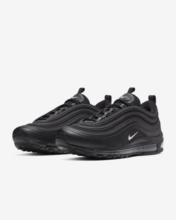 Zapatillas Nike Air Max 97 Hombre Negras Gris Oscuro Blancas | VYTMQ-6297