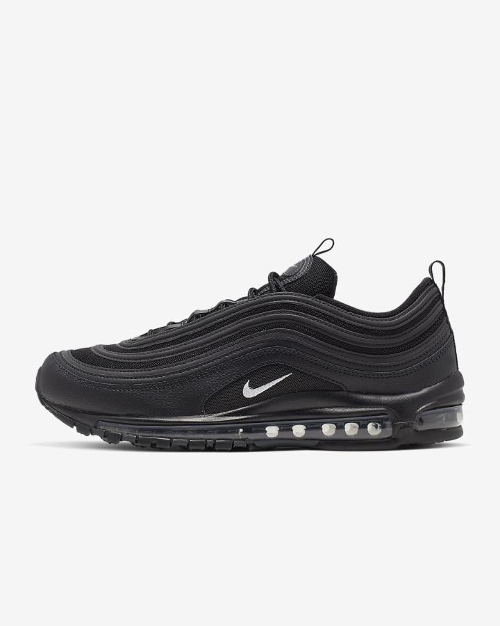 Zapatillas Nike Air Max 97 Hombre Negras Gris Oscuro Blancas | VYTMQ-6297