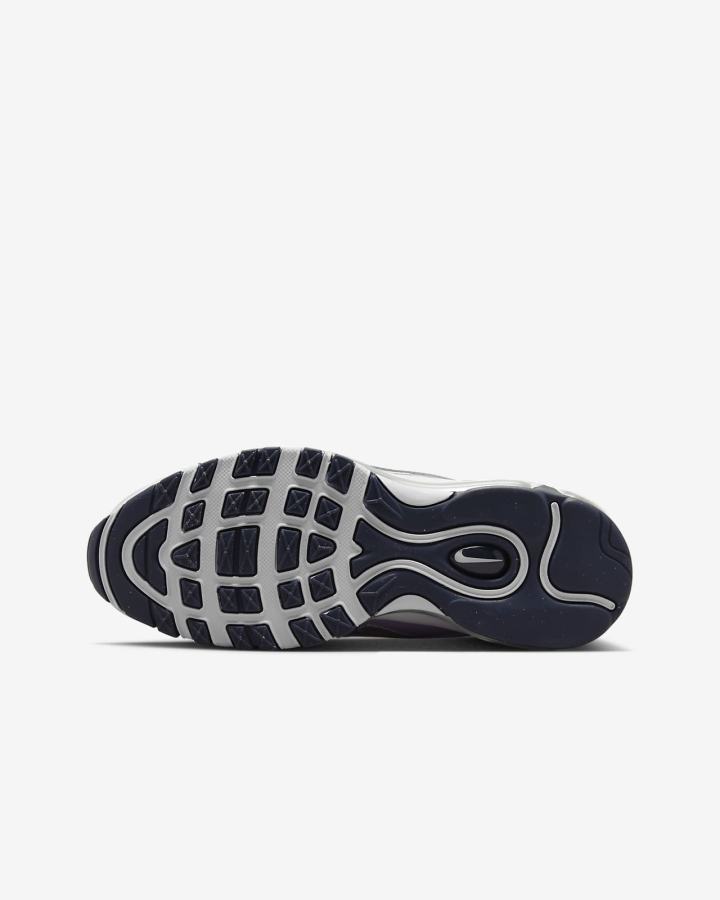 Zapatillas Nike Air Max 97 Kids Niña Blancas Moradas Metal Plateadas | EYPNJ-7308