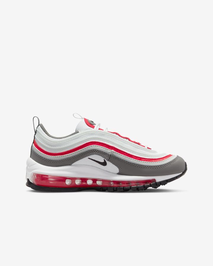Zapatillas Nike Air Max 97 Kids Niña Blancas Azules Gris Plateadas Negras | JYGVL-5809