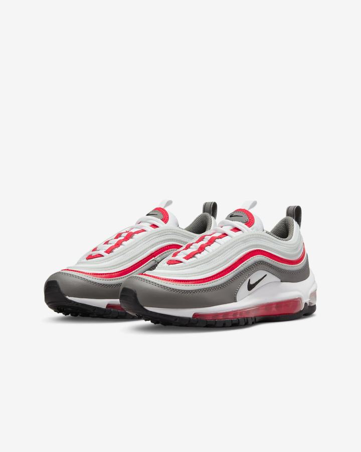 Zapatillas Nike Air Max 97 Kids Niña Blancas Azules Gris Plateadas Negras | JYGVL-5809