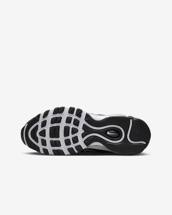 Zapatillas Nike Air Max 97 Kids Niña Negras Plateadas Metal Plateadas Blancas | ROLYZ-0375