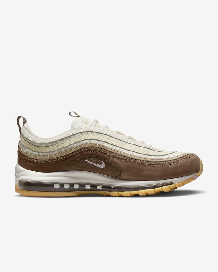Zapatillas Nike Air Max 97 Premium Hombre Marrones Marrones Claro Rosas | OYZJA-5263