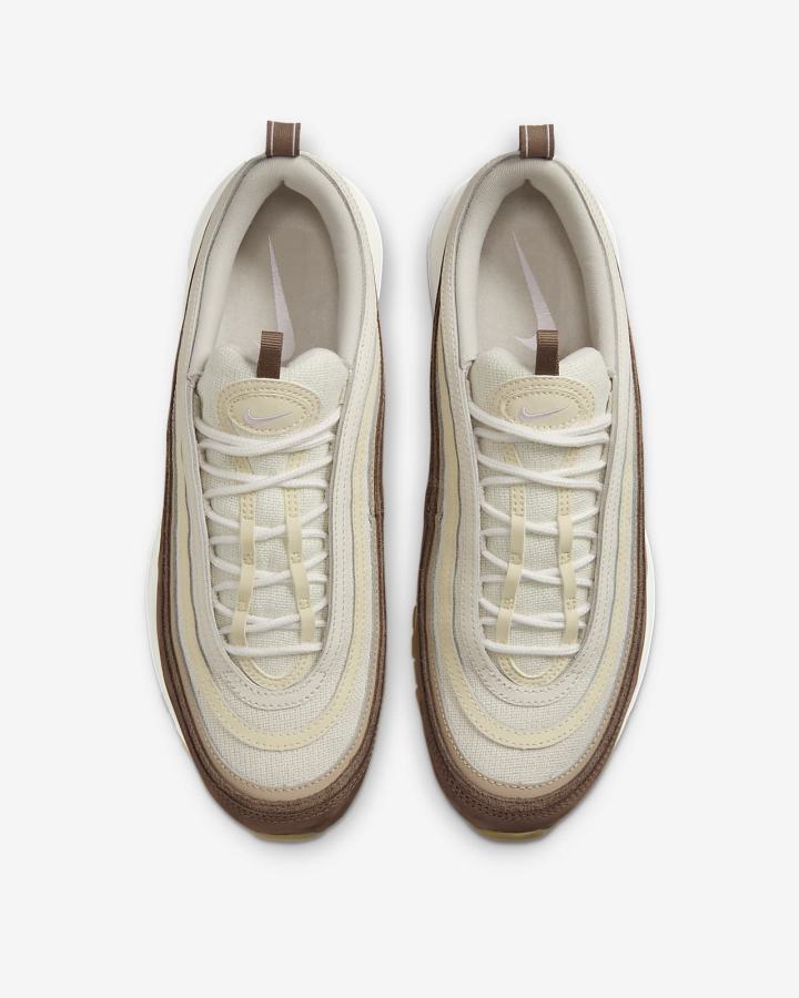 Zapatillas Nike Air Max 97 Premium Hombre Marrones Marrones Claro Rosas | OYZJA-5263