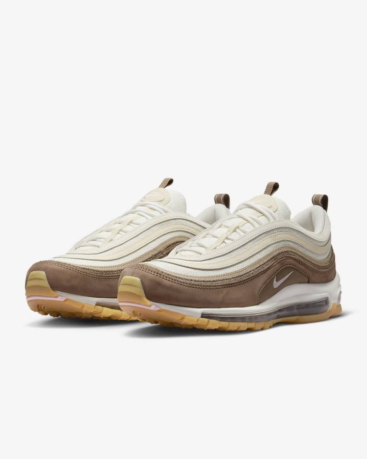 Zapatillas Nike Air Max 97 Premium Hombre Marrones Marrones Claro Rosas | OYZJA-5263