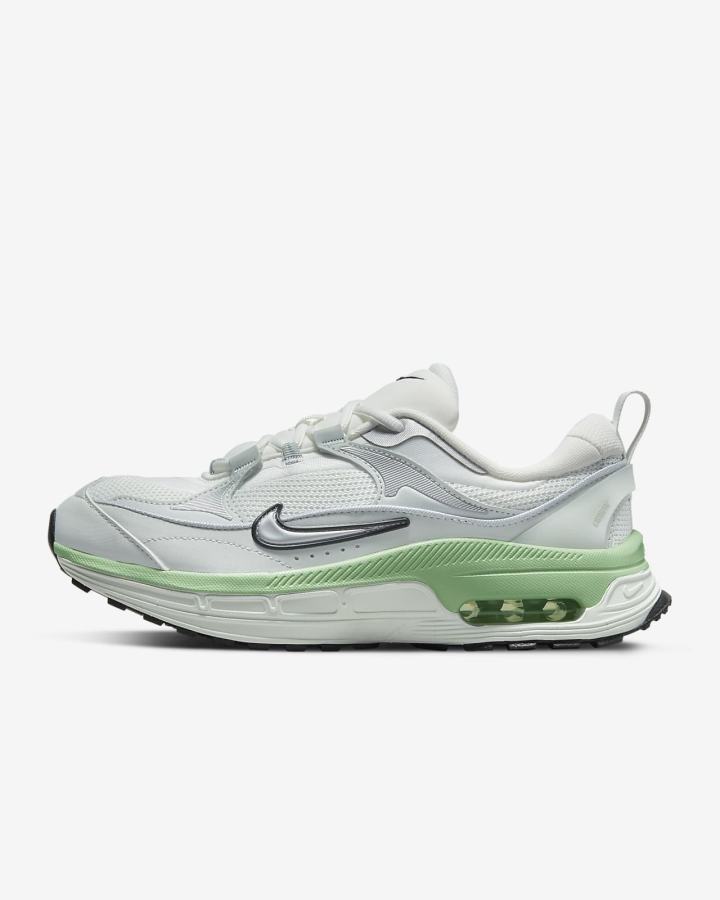 Zapatillas Nike Air Max Bliss Mujer Blancas Negras Plateadas Claro Metal Plateadas | XBNIO-0217