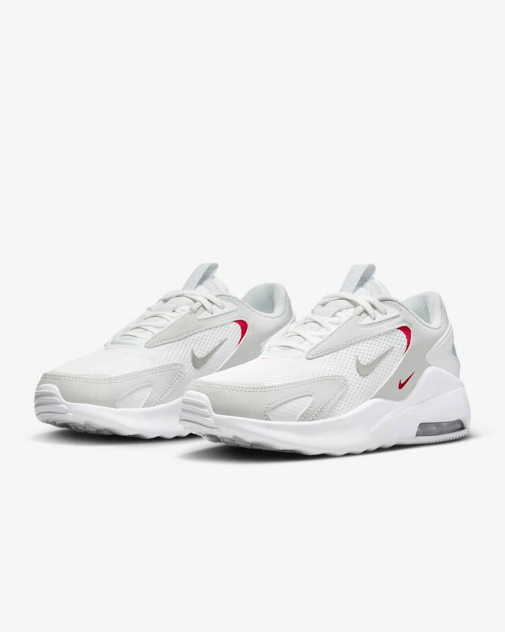 Zapatillas Nike Air Max Bolt Mujer Blancas Rojas Metal Plateadas | OFBCX-5126