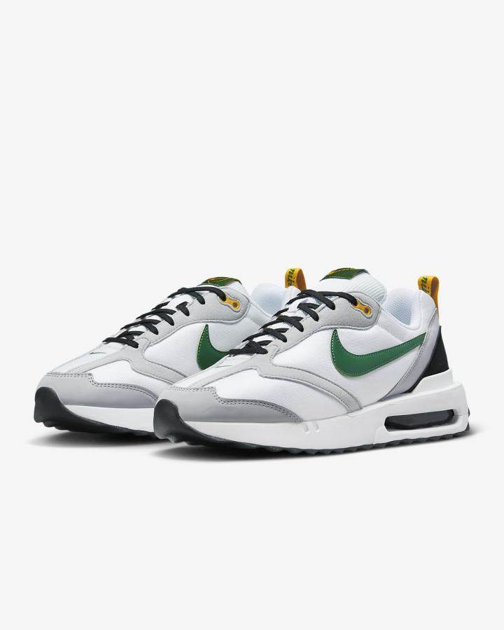 Zapatillas Nike Air Max Dawn Hombre Blancas Negras Doradas Verde | FJAOB-3284
