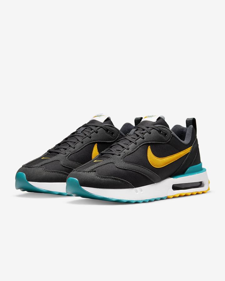 Zapatillas Nike Air Max Dawn Hombre Gris Oscuro Negras Doradas | LFUXT-8450