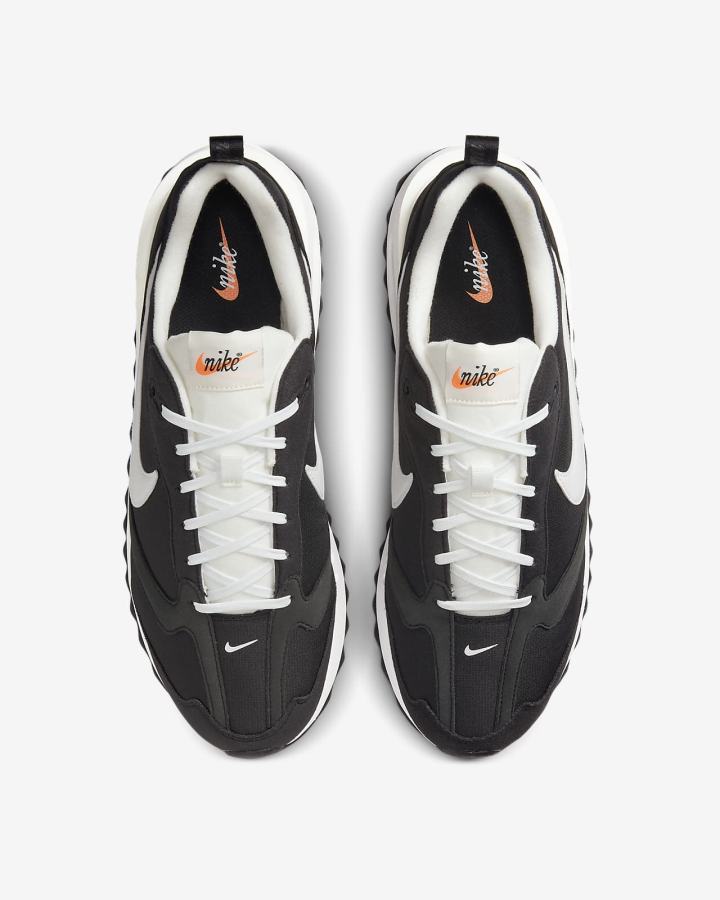 Zapatillas Nike Air Max Dawn Hombre Negras Metal Plateadas Naranjas Blancas | QSRDA-4601