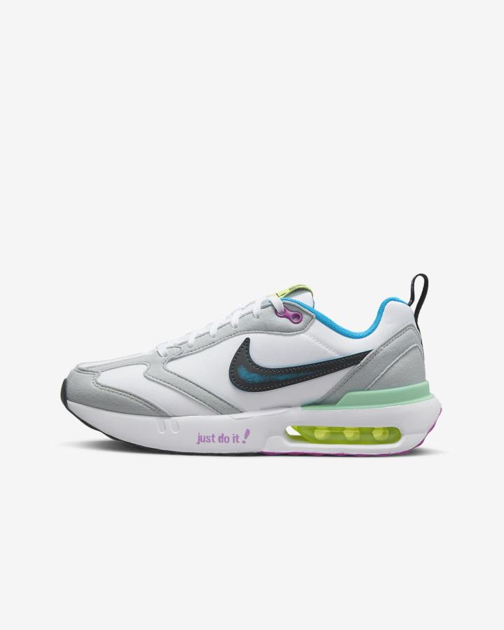 Zapatillas Nike Air Max Dawn Kids Niña Blancas Azules Gris Negras | PWCFD-1097