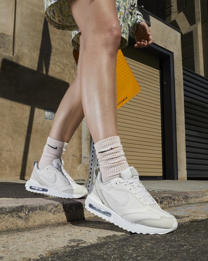 Zapatillas Nike Air Max Dawn Mujer Beige Claro Blancas | SGCHE-9054