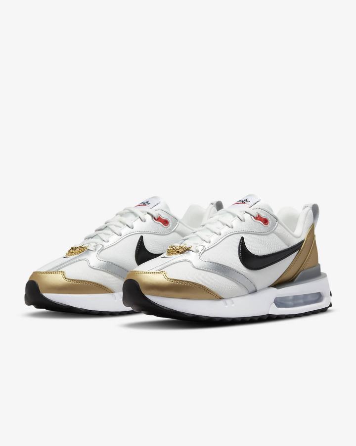 Zapatillas Nike Air Max Dawn Mujer Blancas Metal Doradas Plateadas Negras | NEZCJ-4281