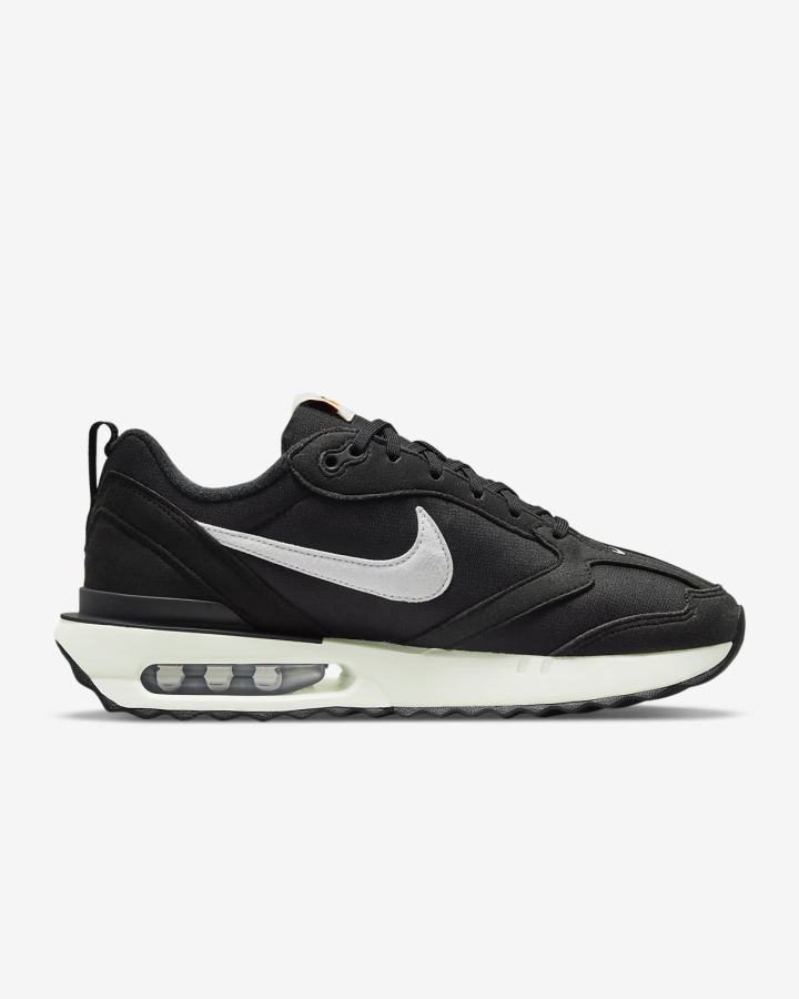 Zapatillas Nike Air Max Dawn Mujer Negras Metal Plateadas Naranjas Blancas | HOTXI-9304
