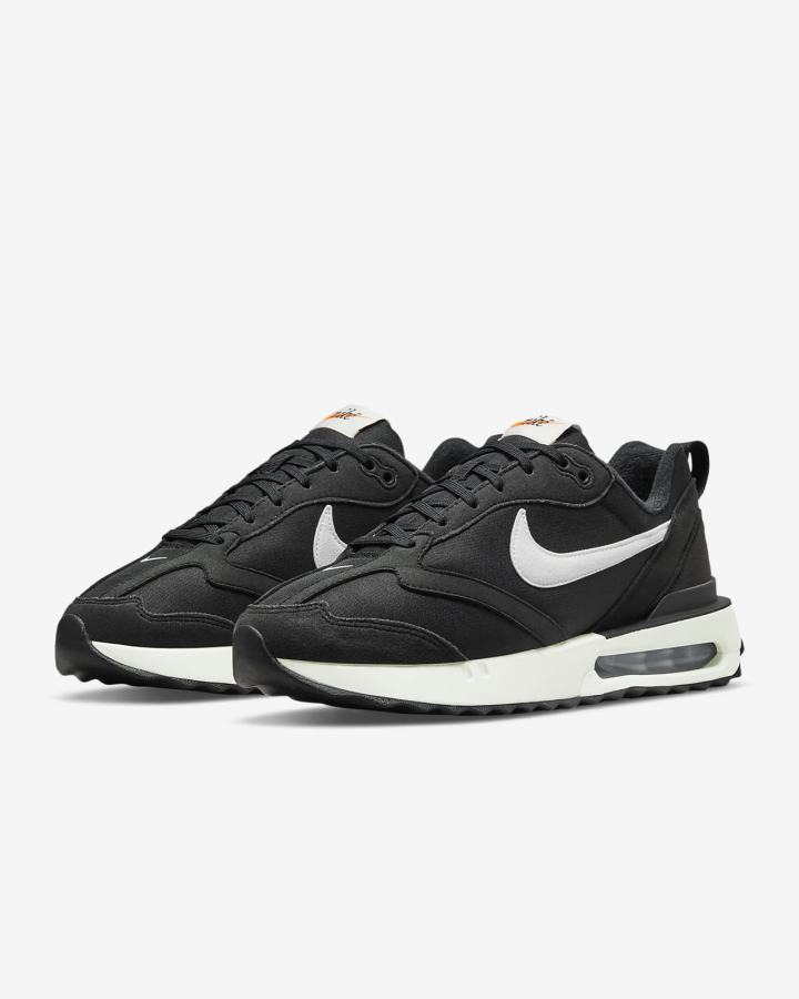 Zapatillas Nike Air Max Dawn Mujer Negras Metal Plateadas Naranjas Blancas | HOTXI-9304