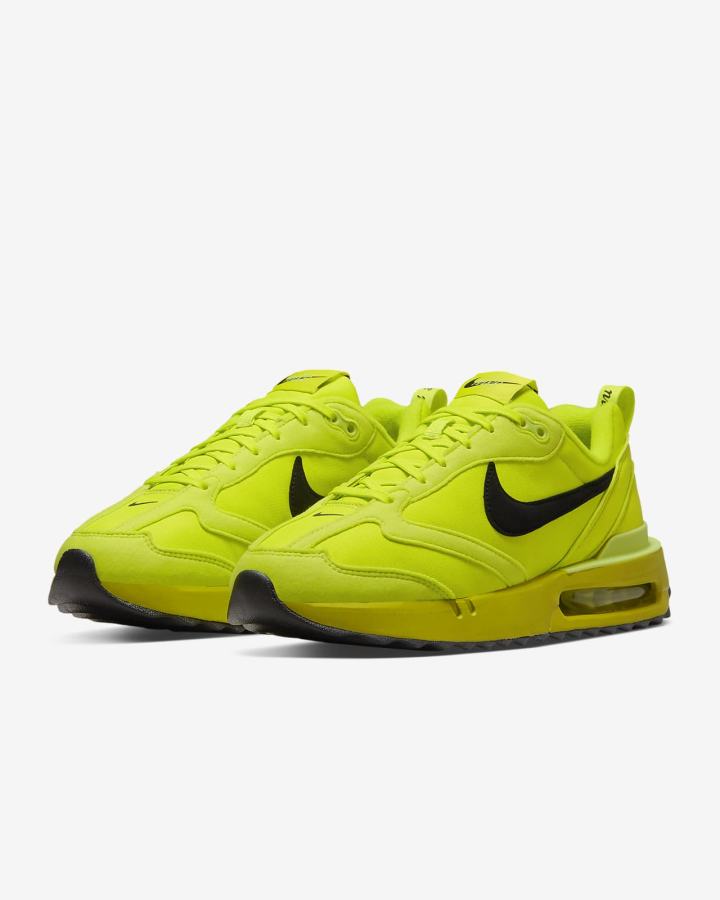 Zapatillas Nike Air Max Dawn Mujer Verde Limón Claro Negras | OZWSB-2304