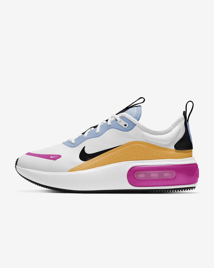 Zapatillas Nike Air Max Dia Mujer Blancas Azules Negras | DHZVJ-6294