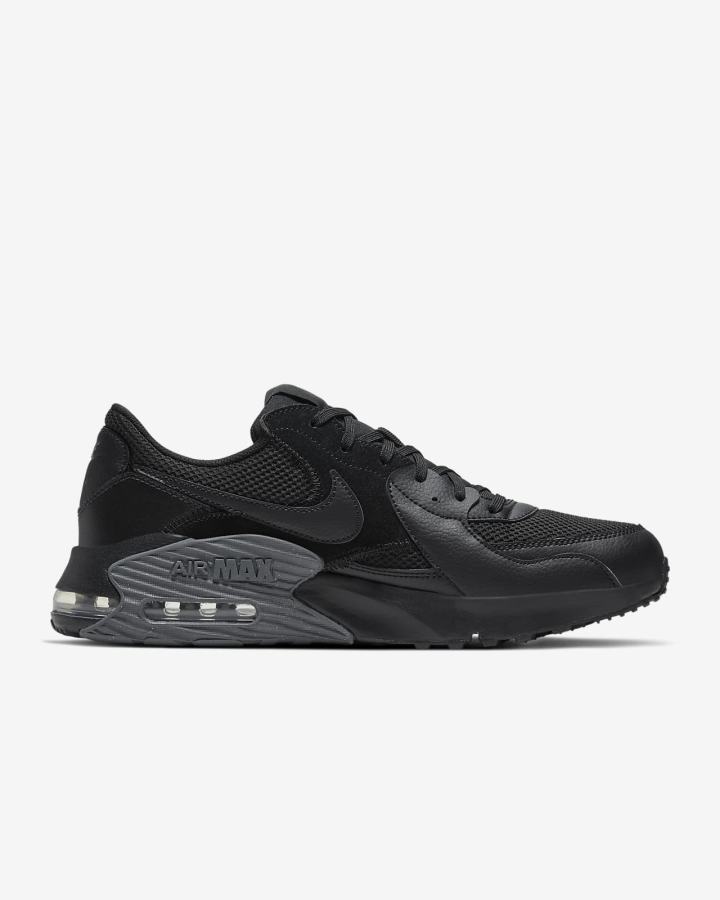 Zapatillas Nike Air Max Excee Hombre Negras Gris Oscuro Negras | GCSUW-1946
