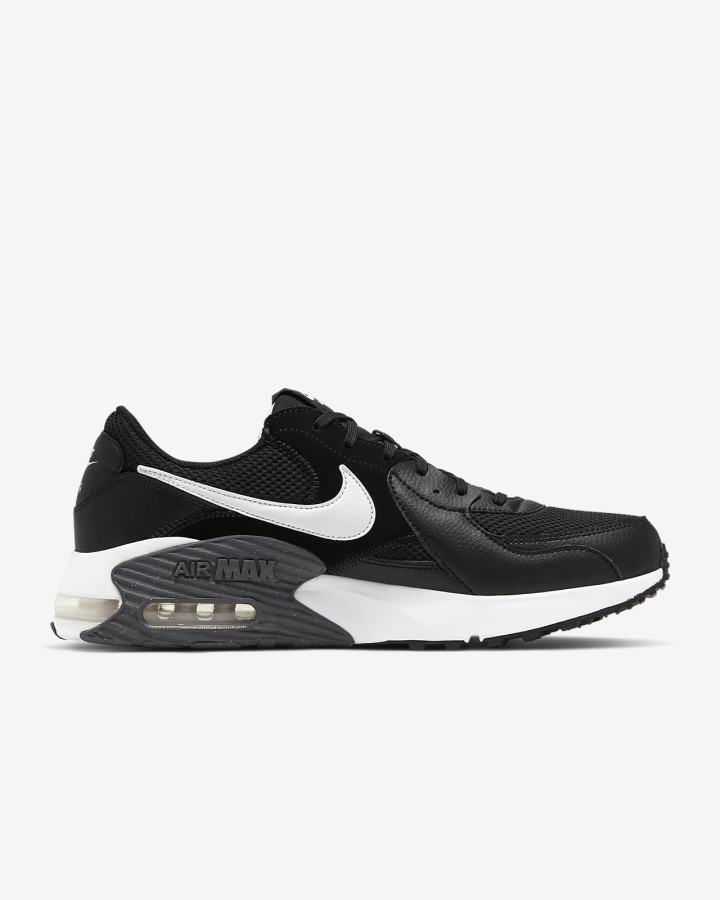 Zapatillas Nike Air Max Excee Hombre Negras Gris Oscuro Blancas | VNEHT-2671