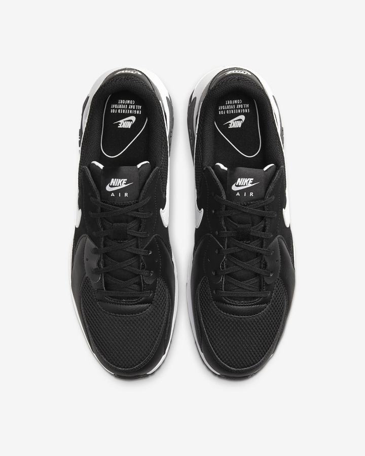 Zapatillas Nike Air Max Excee Hombre Negras Gris Oscuro Blancas | VNEHT-2671