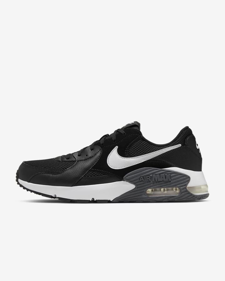 Zapatillas Nike Air Max Excee Hombre Negras Gris Oscuro Blancas | VNEHT-2671