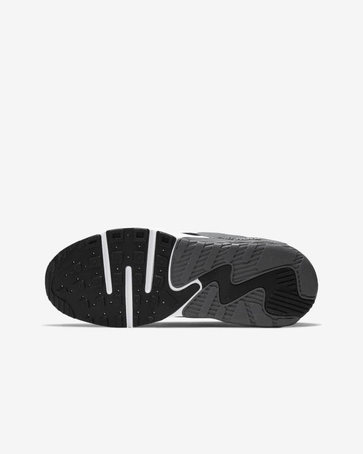 Zapatillas Nike Air Max Excee Kids Niña Negras Gris Oscuro Blancas | DCMWU-5764