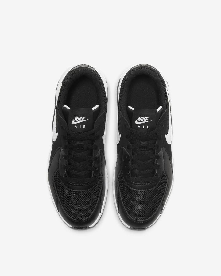 Zapatillas Nike Air Max Excee Kids Niña Negras Gris Oscuro Blancas | DCMWU-5764