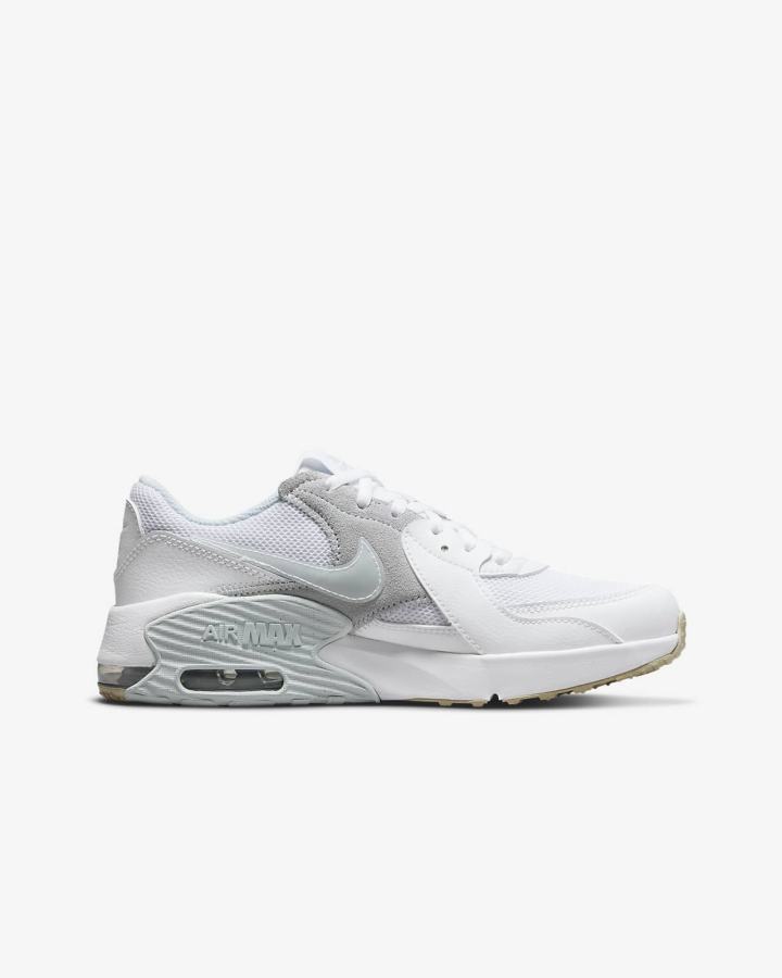 Zapatillas Nike Air Max Excee Kids Niña Blancas Marrones Claro Metal Plateadas | LCYJX-2830