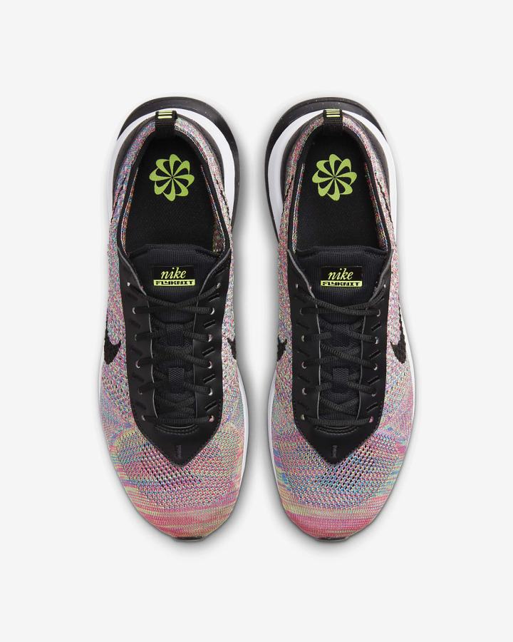Zapatillas Nike Air Max Flyknit Racer Hombre Verde Rosas Azules Negras | CUZNA-6571