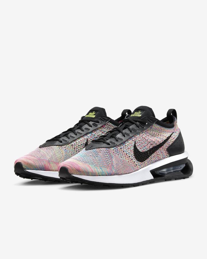 Zapatillas Nike Air Max Flyknit Racer Hombre Verde Rosas Azules Negras | CUZNA-6571