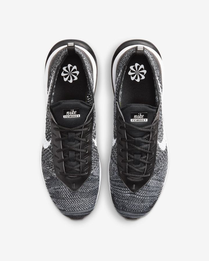 Zapatillas Nike Air Max Flyknit Racer Hombre Negras Blancas | KSMJV-4895