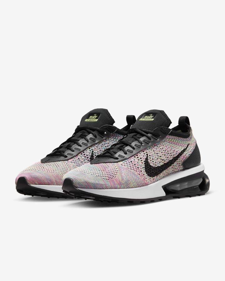 Zapatillas Nike Air Max Flyknit Racer Mujer Verde Rosas Azules Negras | ZQNKE-2015