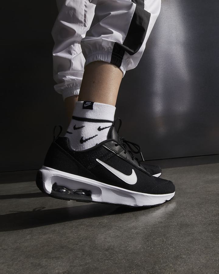 Zapatillas Nike Air Max INTRLK Lite Mujer Negras Gris Oscuro Blancas | UZEFR-1260
