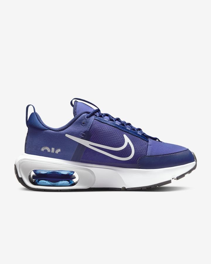 Zapatillas Nike Air Max INTRLK Mujer Azul Real Oscuro Azules Blancas Plateadas | JMZHV-1709