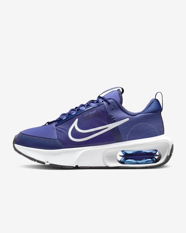 Zapatillas Nike Air Max INTRLK Mujer Azul Real Oscuro Azules Blancas Plateadas | JMZHV-1709