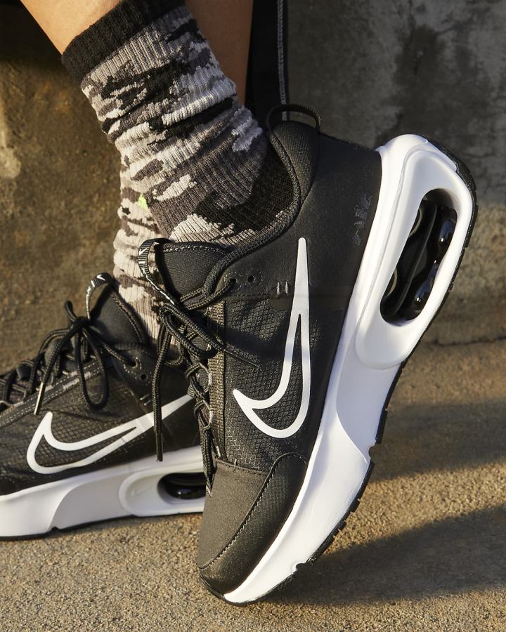 Zapatillas Nike Air Max INTRLK Mujer Negras Gris Oscuro Rojas Claro Blancas | RMIVX-8607