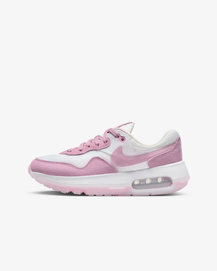Zapatillas Nike Air Max Motif Kids Niña Blancas Rosas | HFKVB-3416
