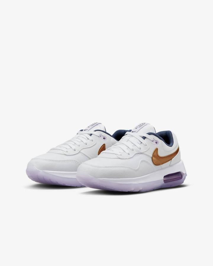 Zapatillas Nike Air Max Motif Kids Niña Blancas Azul Marino Moradas Metal Cobra | SYBXJ-4257